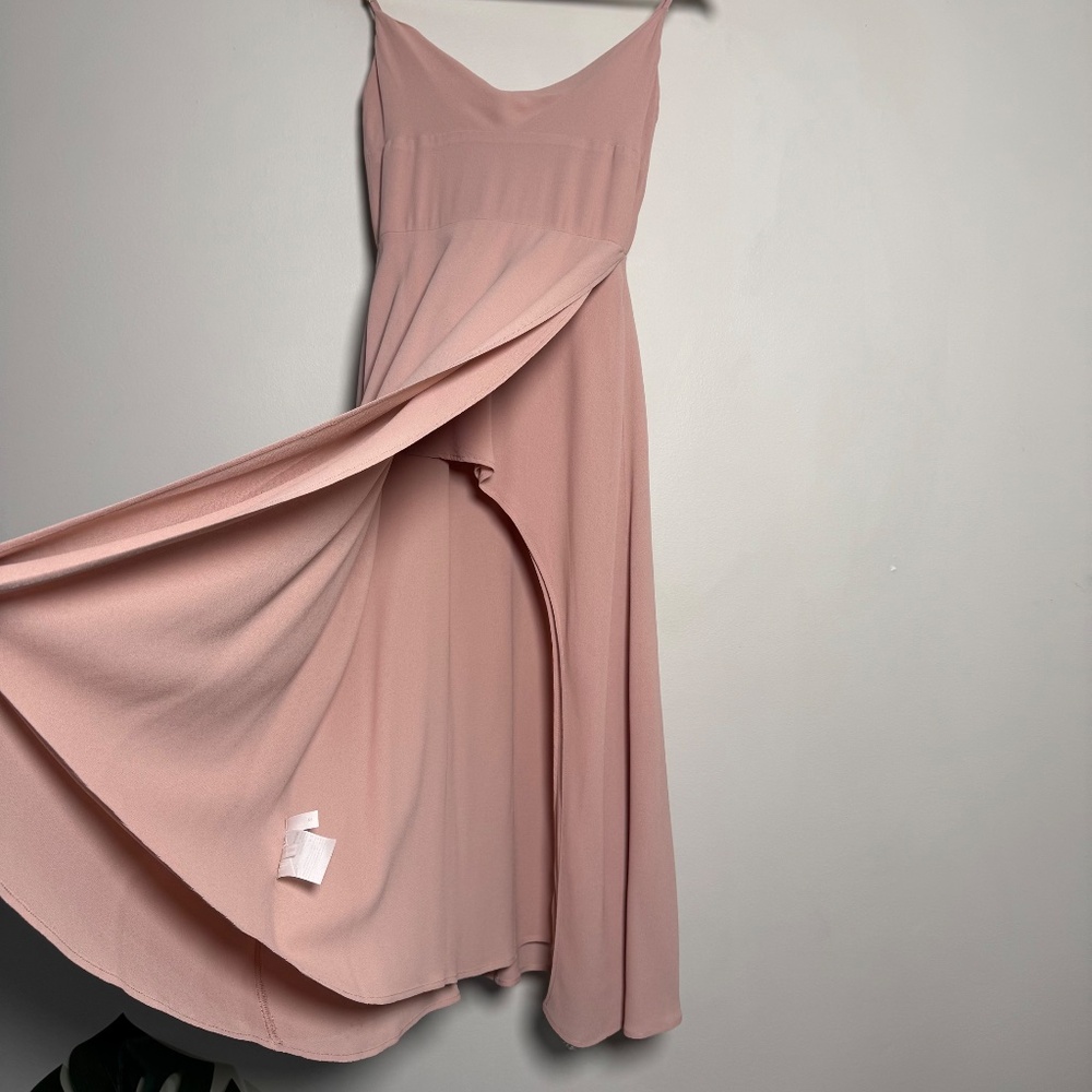 Reformation Blush Petal Pink Gala Midi Dress Sz 2 - Picture 4 of 15